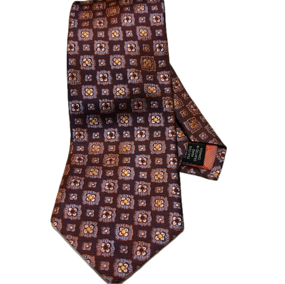 Men's Classic Dion Signature Geometric Tie - Picture 1 of 7